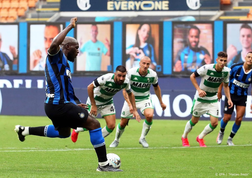 Inter verspeelt tegen Sassuolo punten in titelstrijd Serie A