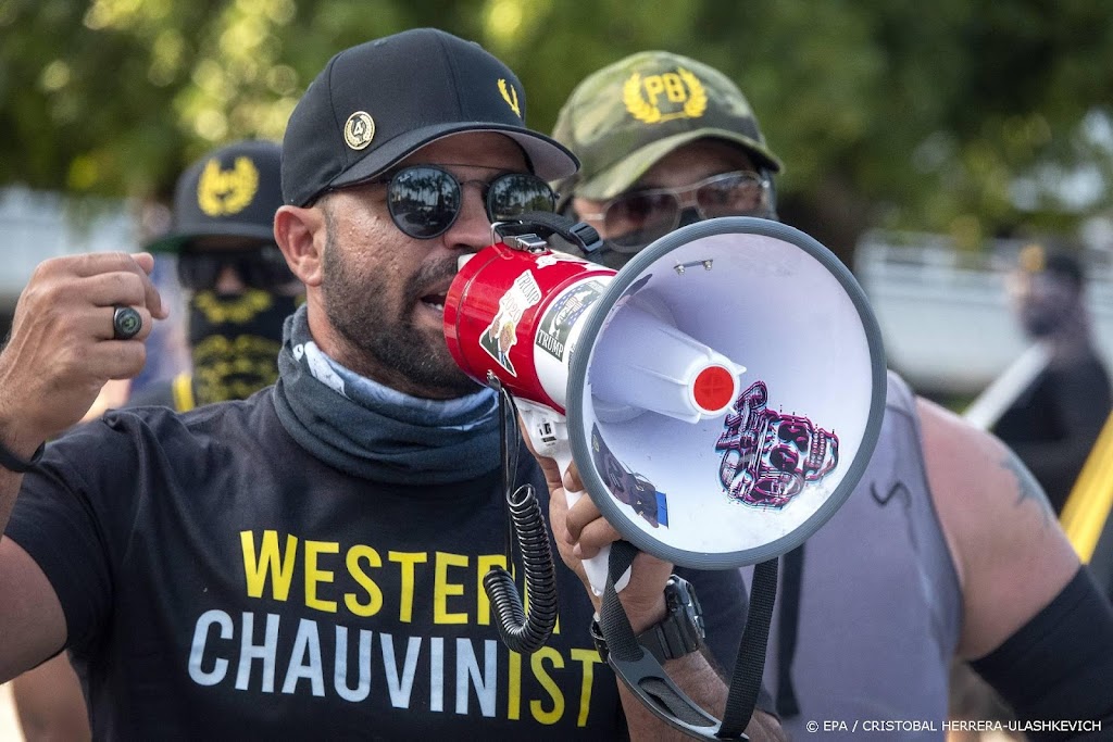 Leider Proud Boys in VS veroordeeld tot vijf maanden cel