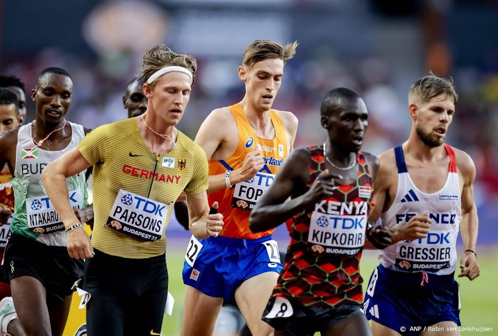 Foppen niet naar finale 5000 meter op WK atletiek