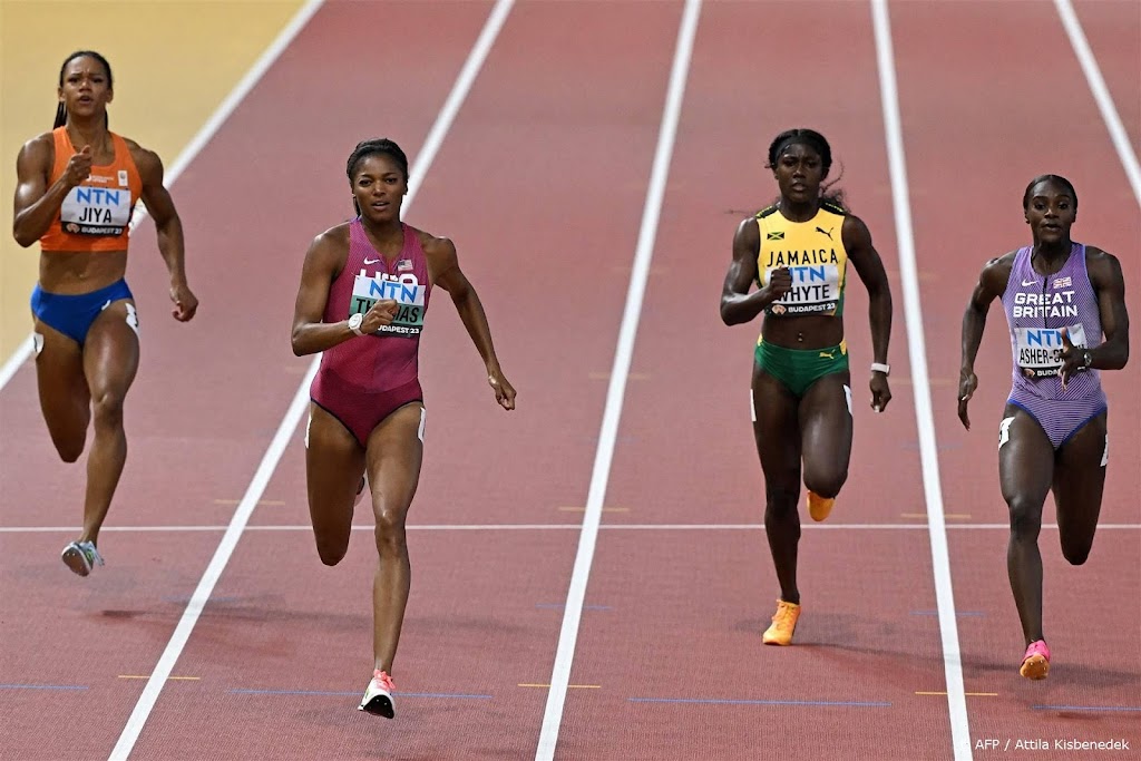 Jiya mist finale 200 meter op WK atletiek