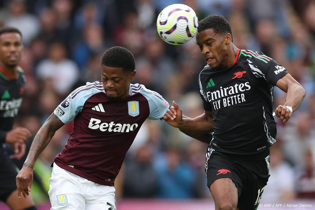 Arsenal verslaat Aston Villa, Timber maakt rentree in basis