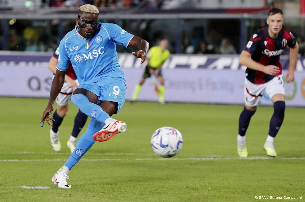Napoli blijft bij Bologna steken op 0-0, Osimhen mist strafschop