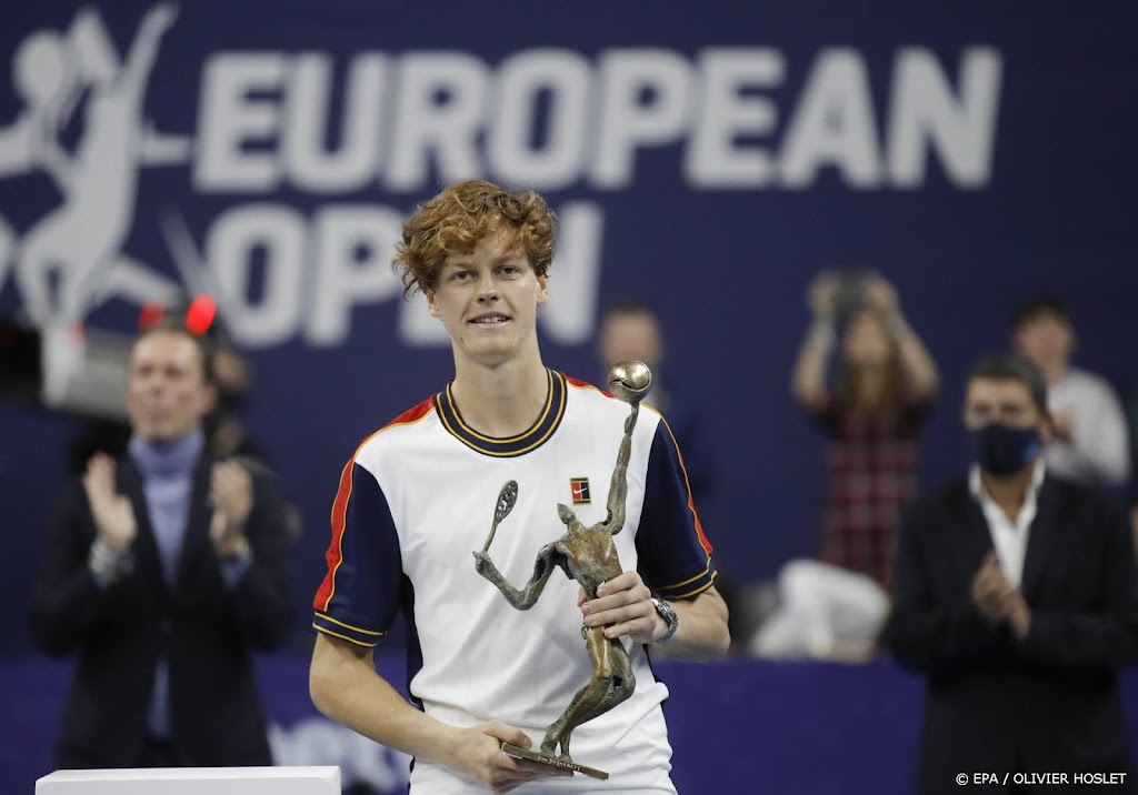 Italiaanse tennisser Sinner (20) pakt vierde titel van dit jaar
