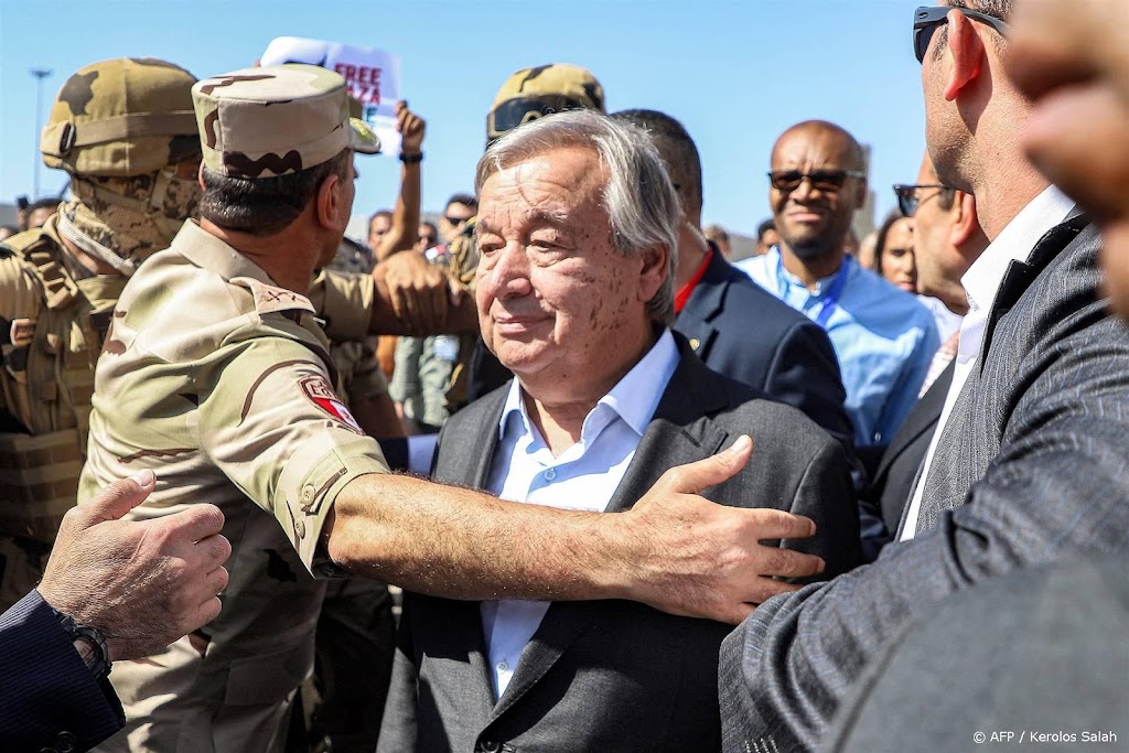 VN-chef Guterres roept op tot humanitair bestand in Gaza