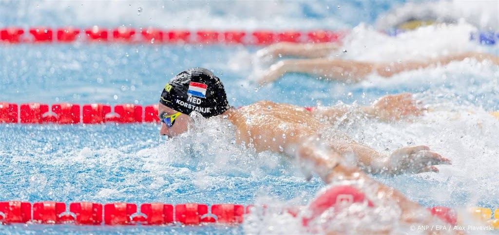 Korstanje zwemt weer Nederlands record op 100 meter vlinderslag