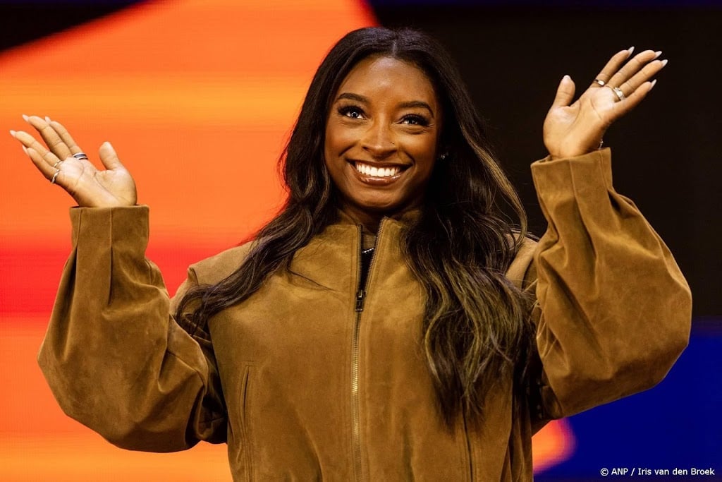 Zevenvoudig olympisch turnkampioene Biles bij WK in Rotterdam
