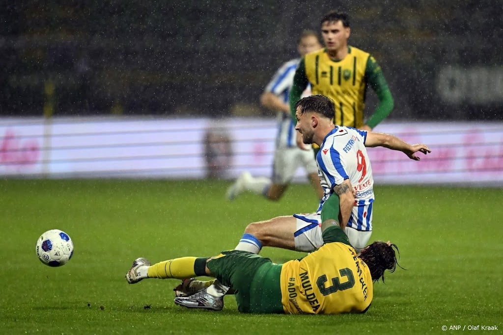 Sc Heerenveen wint uitduel met ADO onder barre omstandigheden