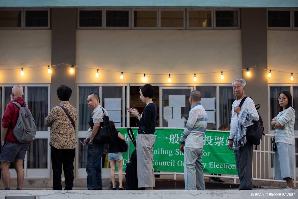 Opkomst 71 procent bij verkiezingen Hongkong