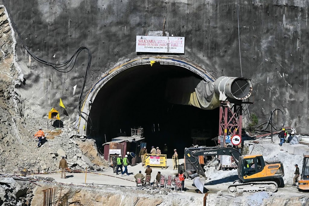 Reddingsactie Indiase tunnel weer gestaakt, nog paar meter te gaan