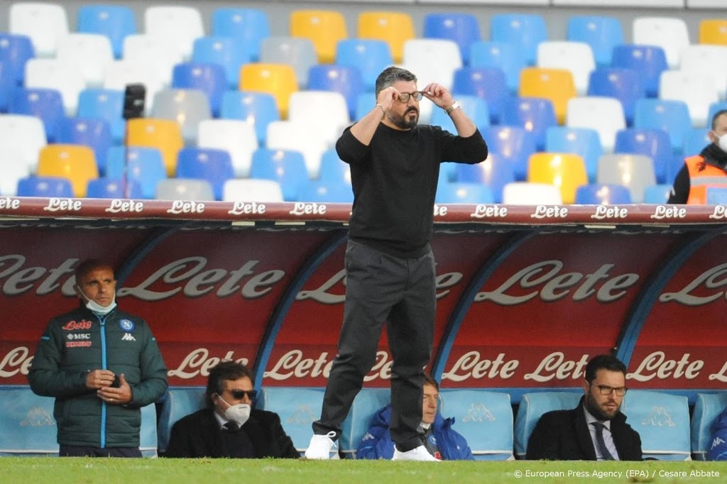 Oogziekte trainer Gattuso heeft invloed op spel Napoli