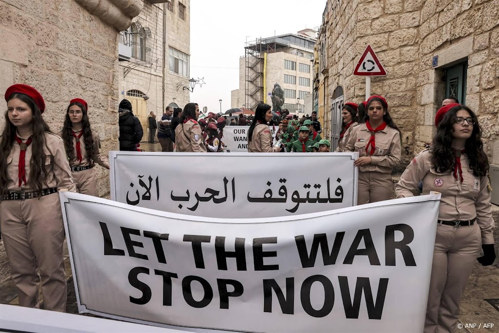 Grote groepen blijven met kerst weg in Bethlehem door oorlog