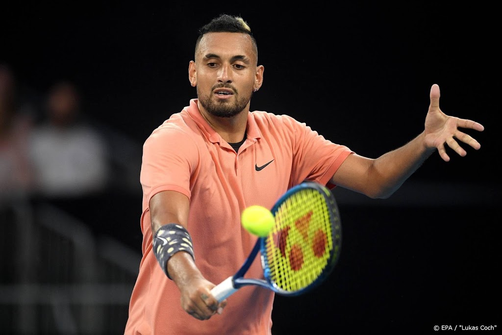 Kyrgios laat tennisfans in Australië juichen