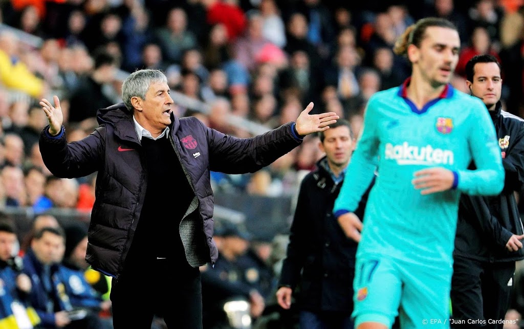 FC Barcelona-trainer Setién ziet opvattingen nog niet terug
