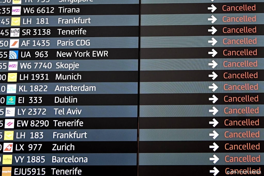 Vluchten KLM geannuleerd vanwege staking luchthaven Berlijn