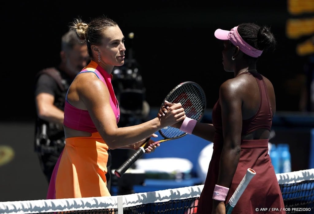 Tennisster Sabalenka naar kwartfinale Australian Open