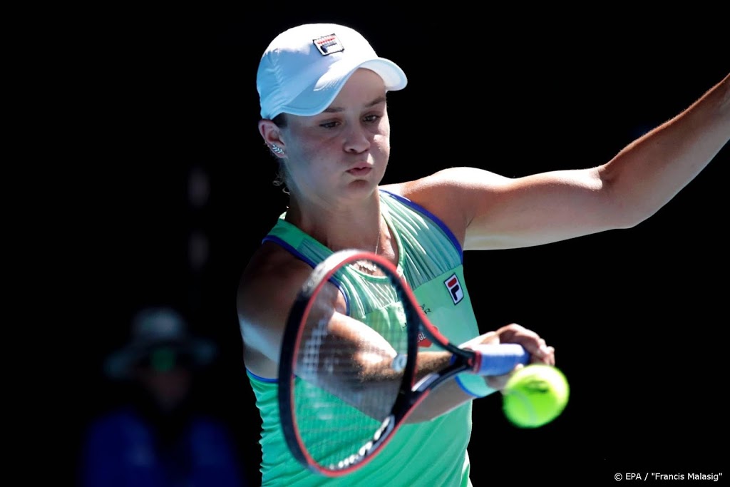 Tennisster Barty begint goed in Doha