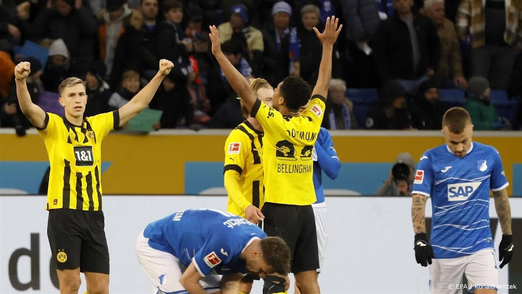 Dortmund wint bij Hoffenheim en is koploper in Bundesliga