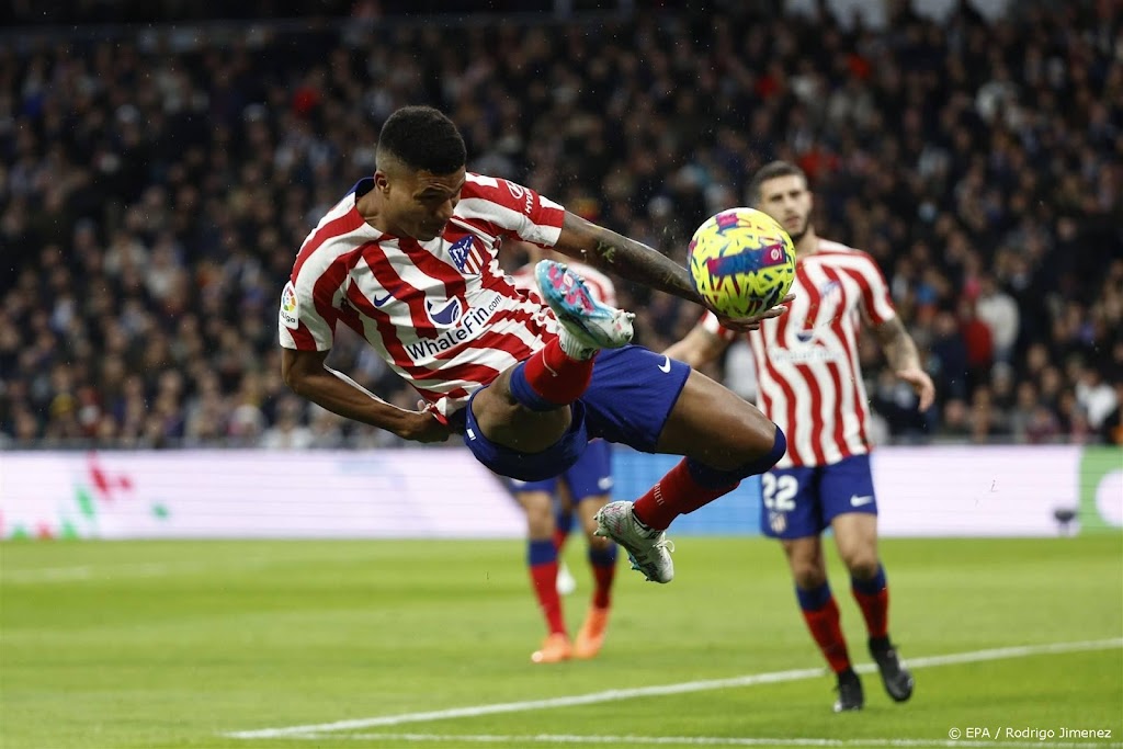 Real Madrid niet langs tien man Atlético: 1-1