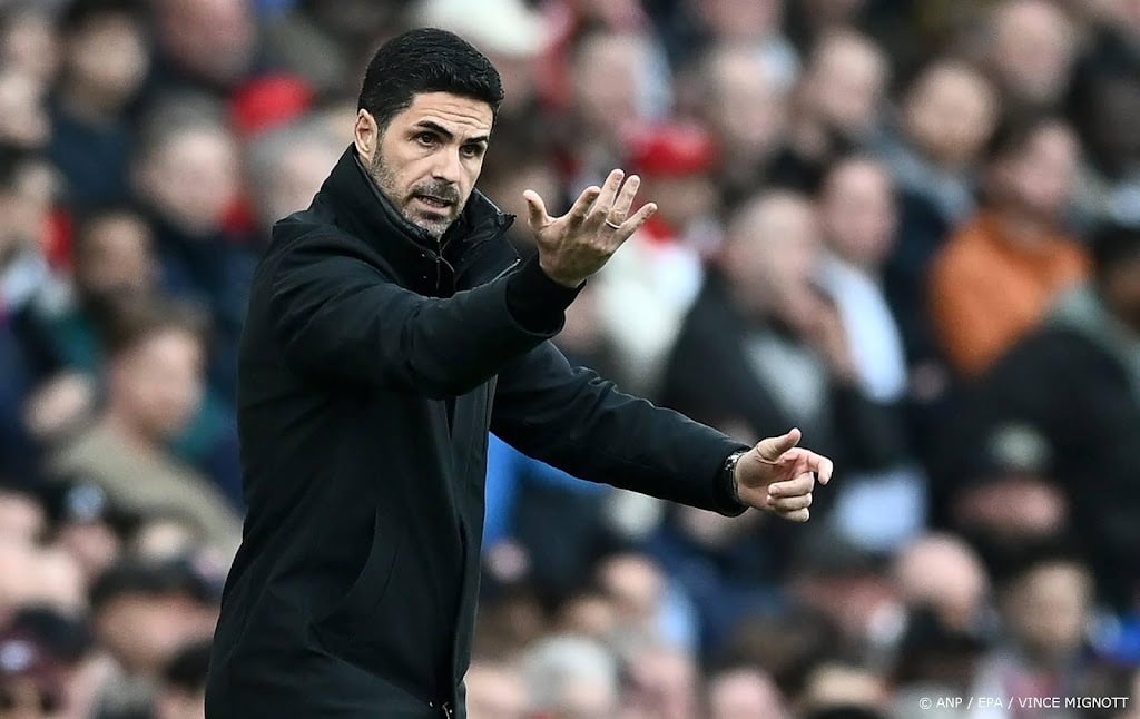 Trainer Arteta gelooft nog in titel voor Arsenal 