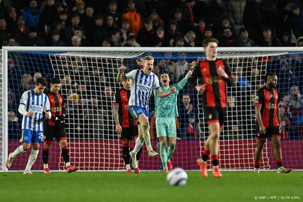 Bournemouth verliest ondanks fraaie treffer Kluivert bij Brighton