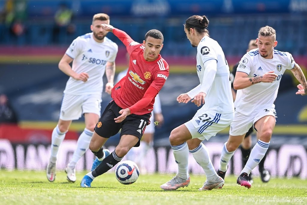 Manchester United komt niet tot scoren en speelt gelijk bij Leeds