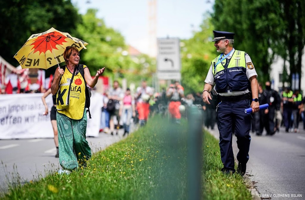 Veel minder deelnemers bij protest G7-top in München dan verwacht