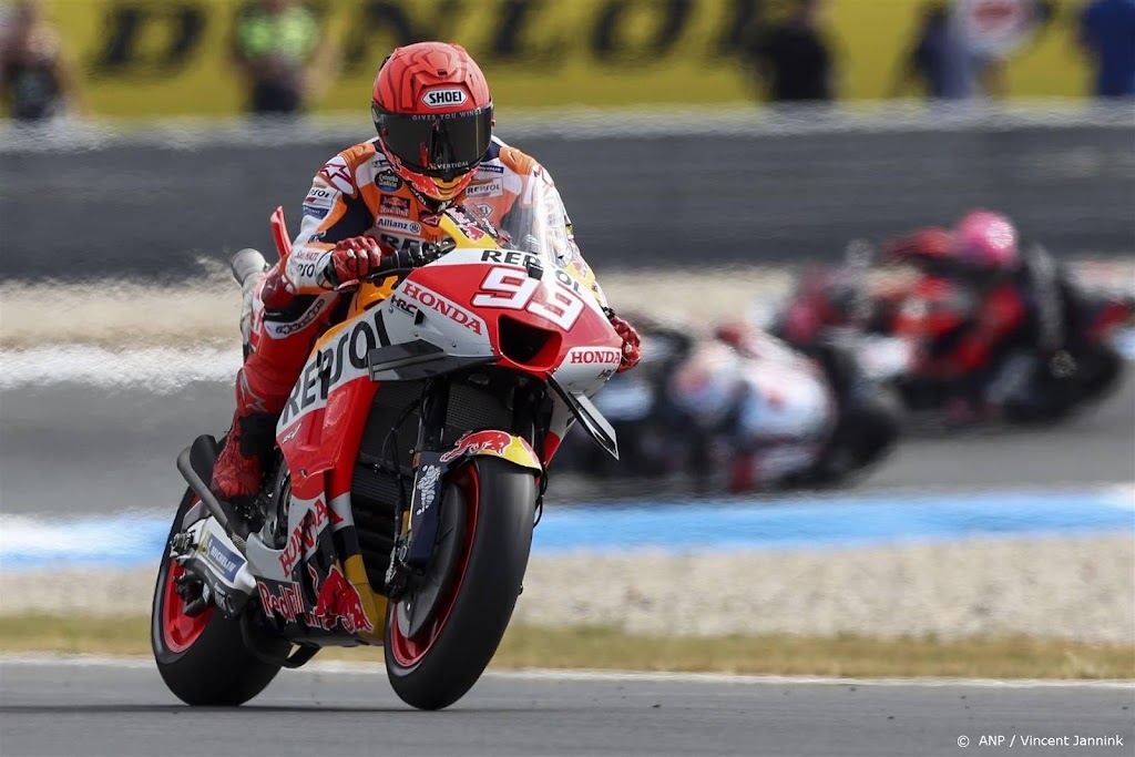 Motorracer Márquez start niet in TT van Assen door gebroken rib