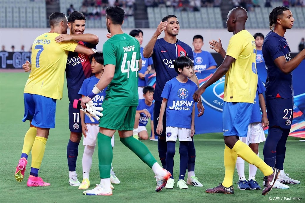 PSG speelt gelijk tegen Ronaldo's Al-Nassr