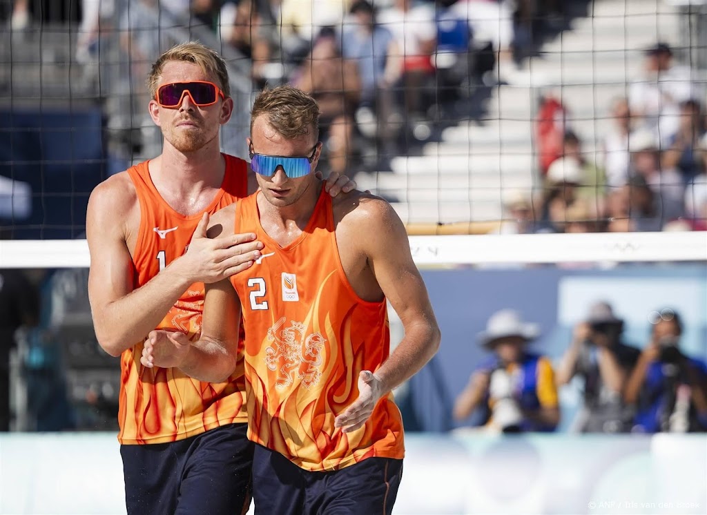 Beachvolleyballers Boermans en De Groot verliezen halve finale 