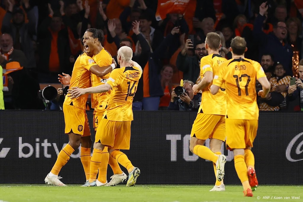 Oranje met zege op België (1-0) naar finaleronde Nations League