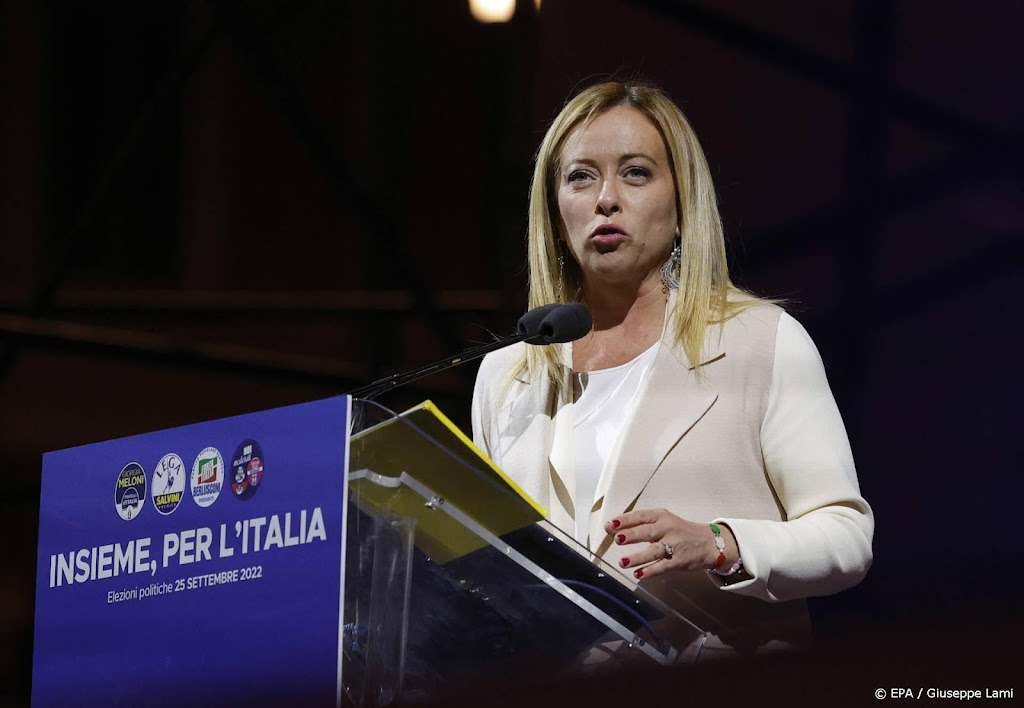 Giorgia Meloni wil rechtse regering vormen 'voor alle Italianen'