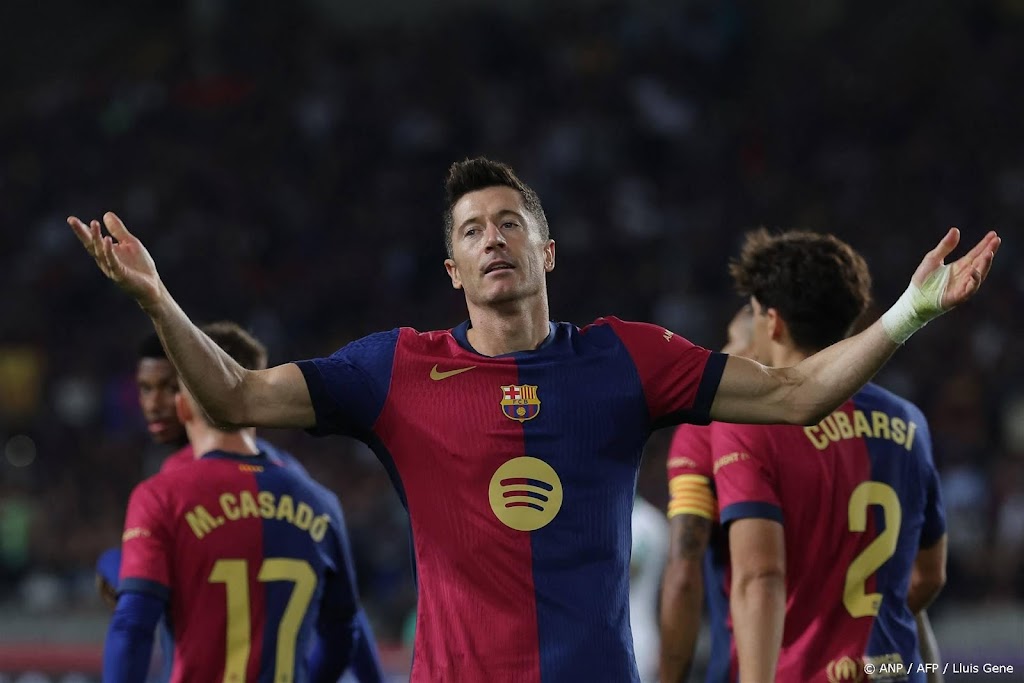 Lewandowski bezorgt FC Barcelona zege op Getafe