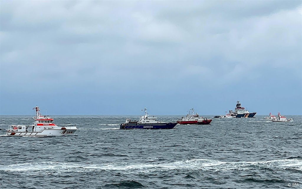 Zoektocht naar vier vermisten in Duitse deel Noordzee afgebroken
