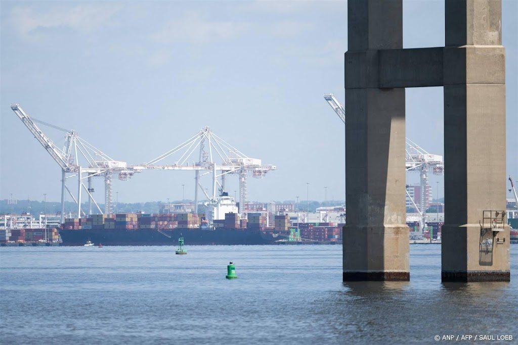 Miljoenen euro's schadevergoeding voor botsing op brug Baltimore