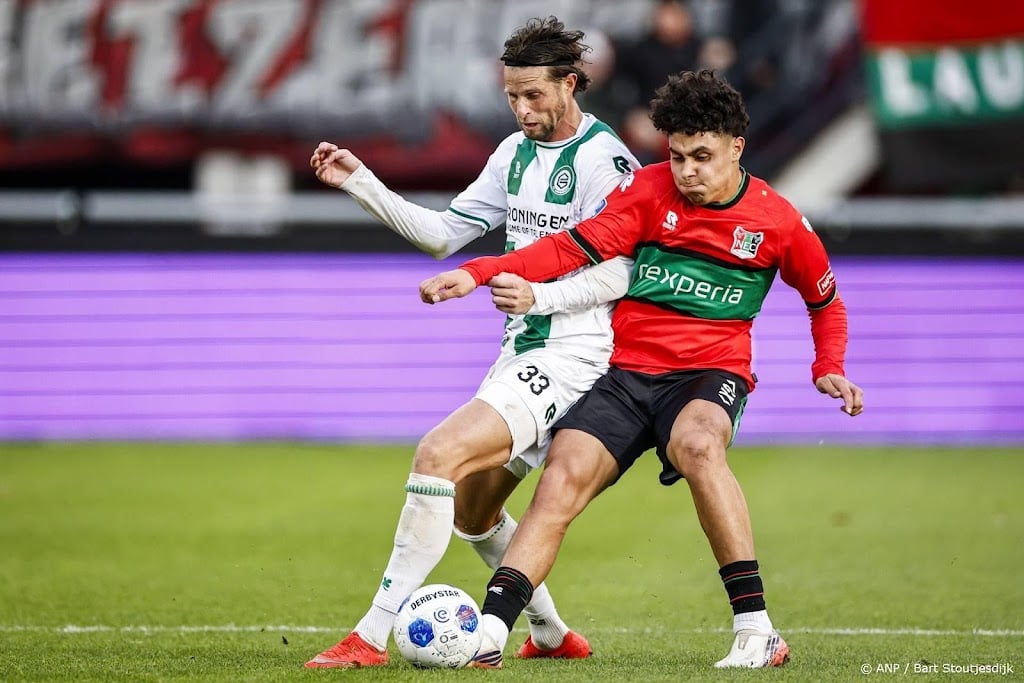 NEC pakt punt tegen FC Groningen na achterstand