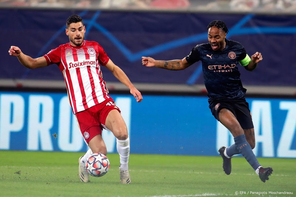 Manchester City overklast Olympiakos maar scoort slechts één keer