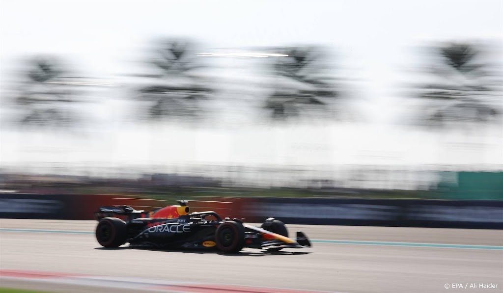 Zesde tijd Verstappen in derde vrije training GP Abu Dhabi