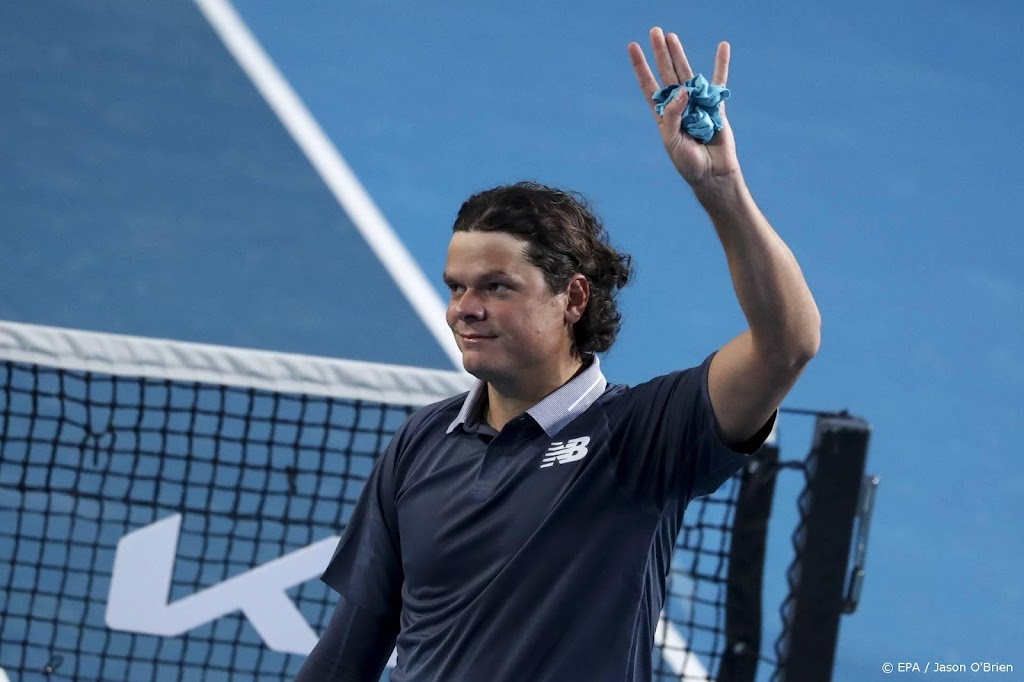 Tennisser Raonic mist Australian Open door blessure