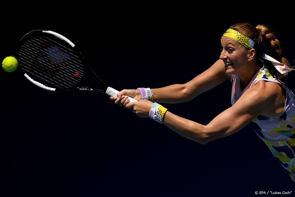 Kvitova bereikt kwartfinales Australian Open