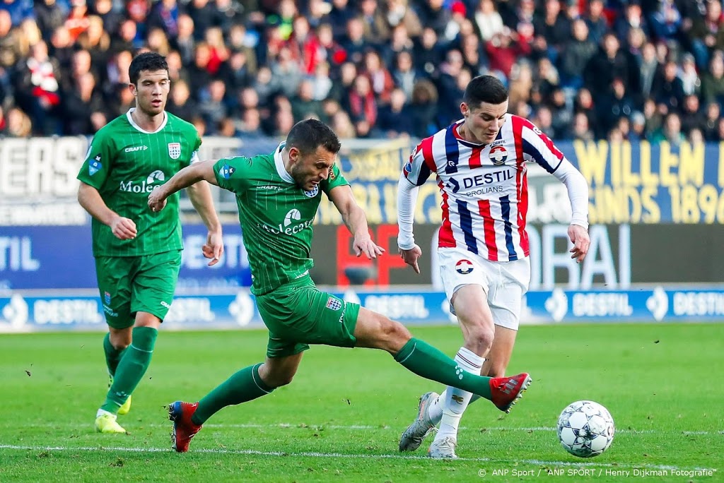Willem II kan thuis ook niet van PEC Zwolle winnen