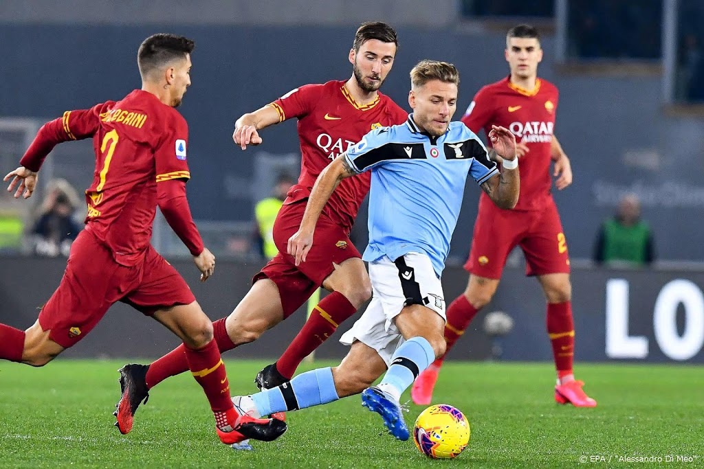 AS Roma en Lazio spelen gelijk in stadsderby