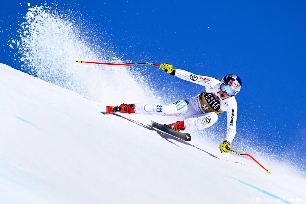 Tsjechische skiester Ledecka wint afdaling in Crans Montana