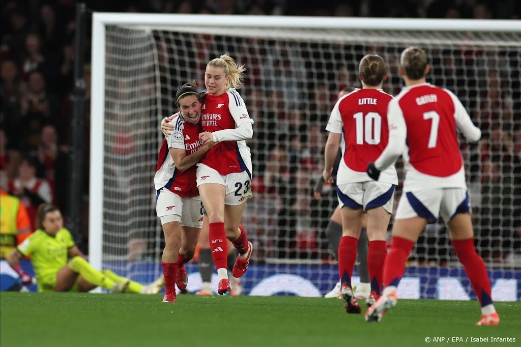 Arsenal verslaat Real Madrid en treft Lyon in halve finales CL