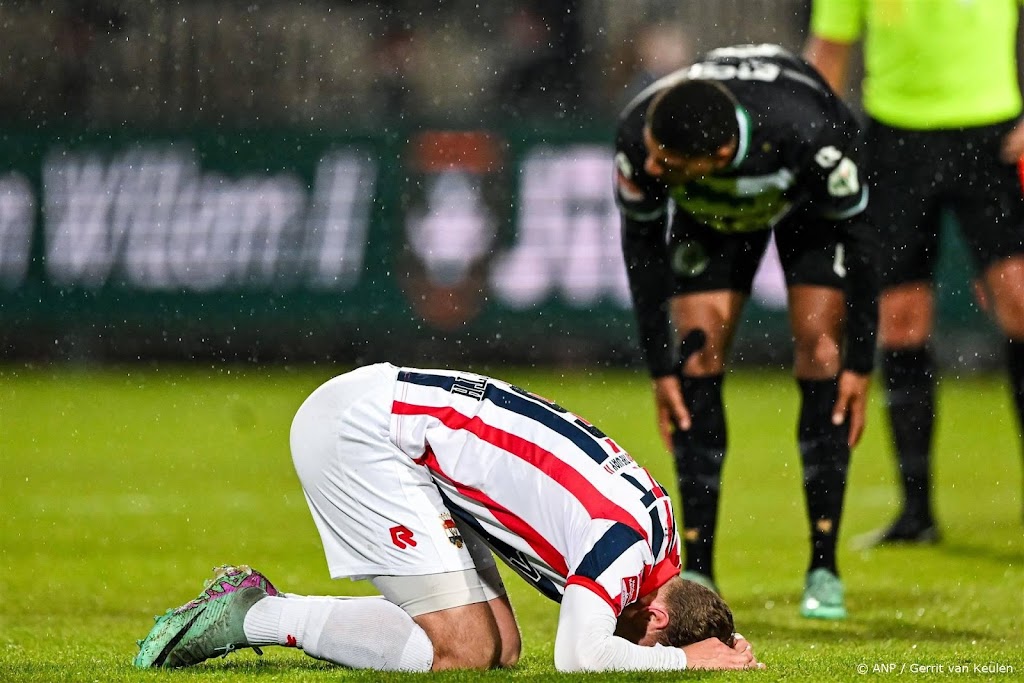 Willem II mist eerste kans op promotie met 1-1 tegen FC Groningen