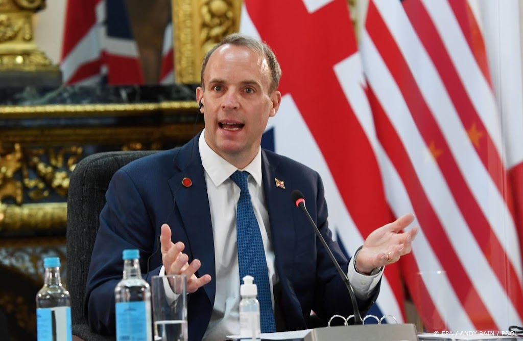 Britse buitenlandminister Raab wil tweestatenoplossing in Israël 