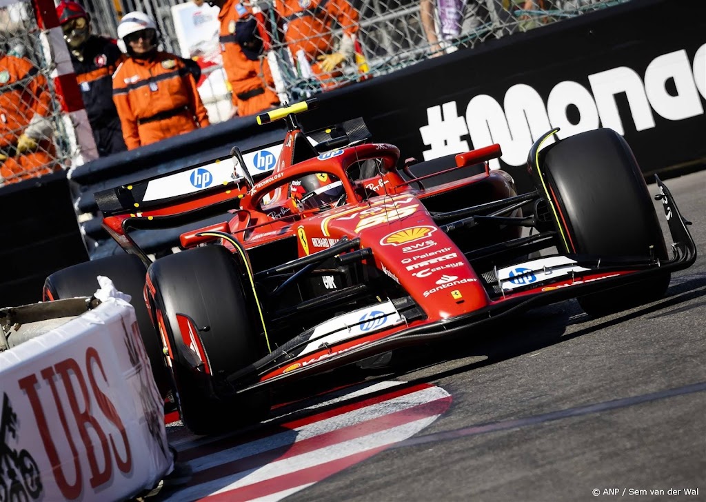 Formule 1-race in Monaco na drie kwartier hervat, mét Sainz