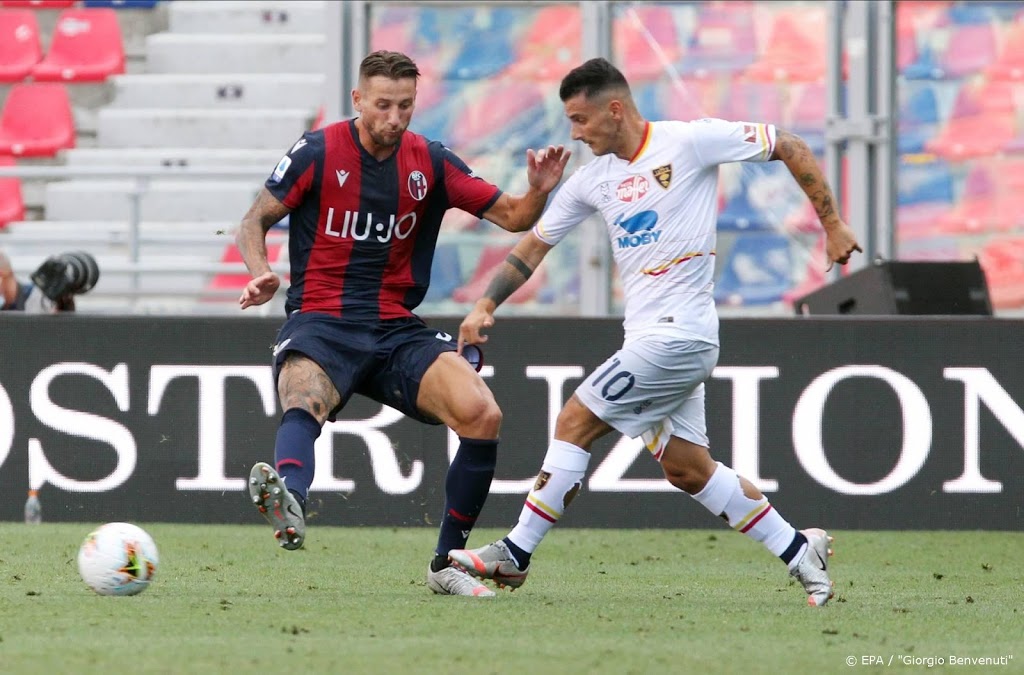 Lecce verliest bij Bologna en moet vrezen voor degradatie