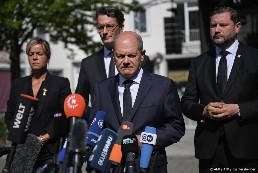 Scholz naar plek aanslag: dit was terrorisme tegen ons allemaal