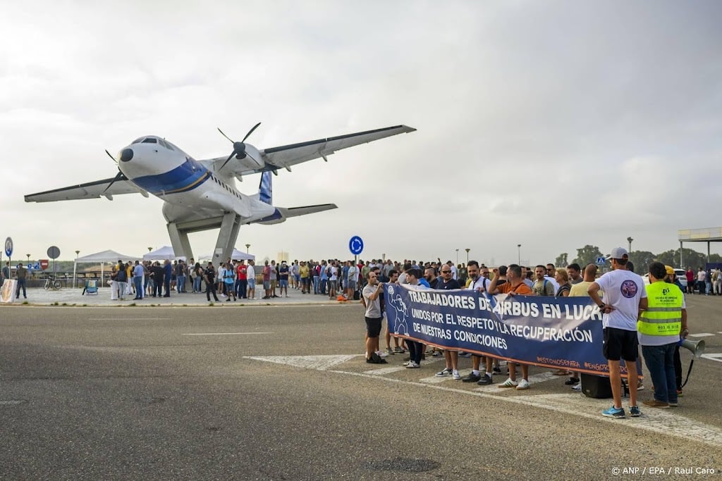 Vakbonden: duizenden medewerkers Airbus in Spanje staken weer