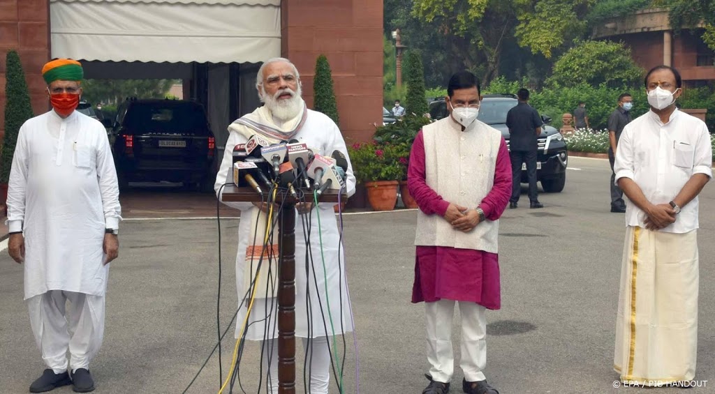Premier Modi belooft vaccinproductie voor hele wereld